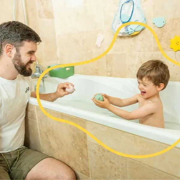 Vannimänguasjad Badabulle 4 Tükid, osad