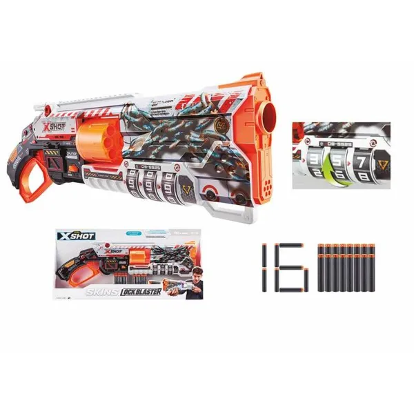 Пистолет с дротиками Zuru Skins X-Shot Lock Blaster