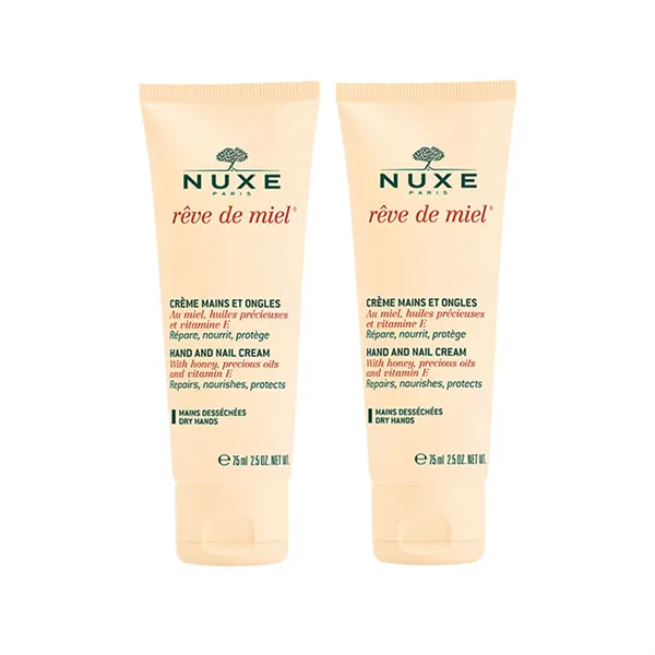 Nuxe Rêve De Miel Hand And Nail Cream 2x50ml