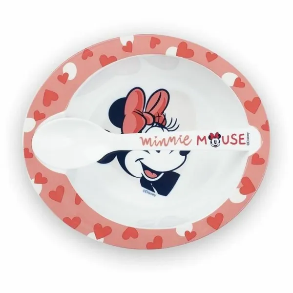 Indų Rinkinys ThermoBaby Minnie Microwave Meal Set Bowl + Spoon