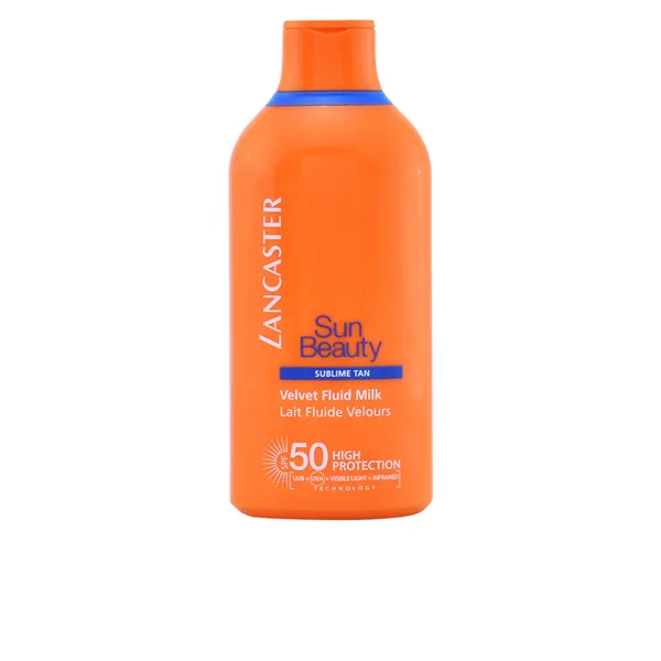 Lancaster Sun Beauty Velvet Tanning Fluid Milk Spf50 400ml Face And Body