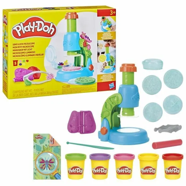 Пластилиновая игра Play-Doh Mi Pequeño Microscopio Жёлтый