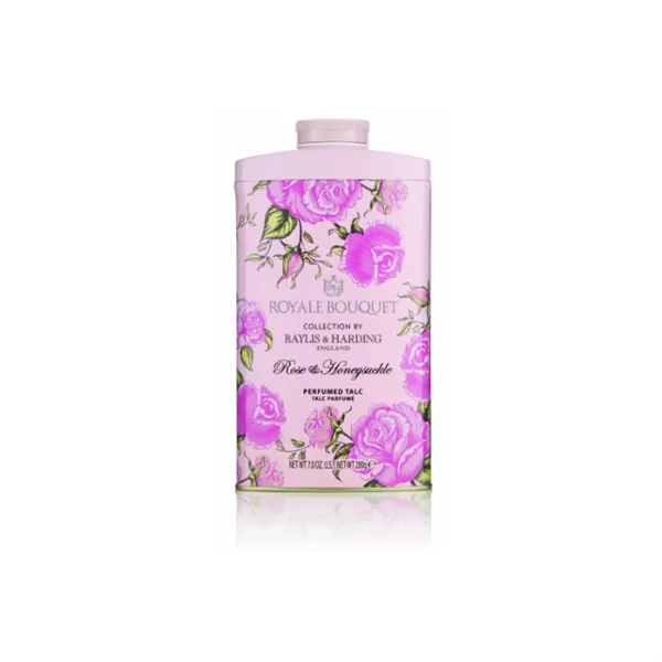 Baylis And Harding Royale Bouquet Rose Talcum Powder 200g