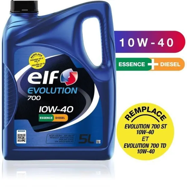 Auto mootoriõli Elf Evolution 700 10W40 5 L
