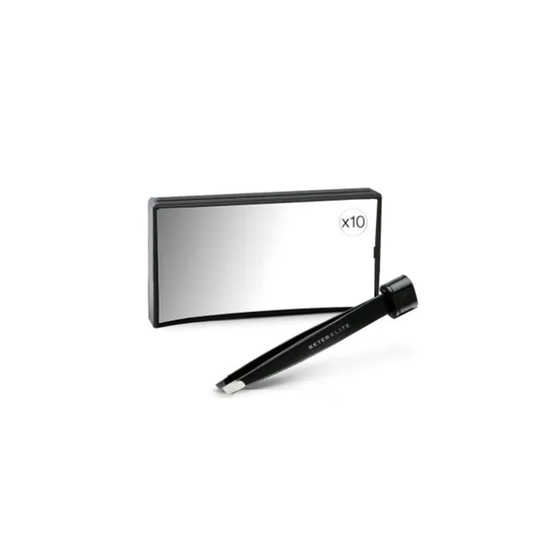 Beter Elite Rectangular Mirror X10 With Tweezer 