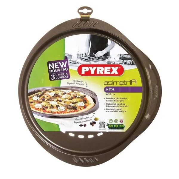 Picas Veidne Pyrex Brūns Melns Metāls