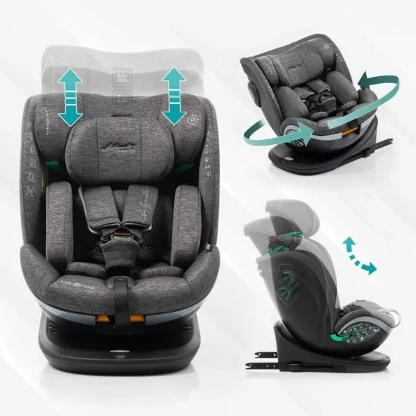 Auto Krēsls Babyauto XPERTA GREY DOBBY Pelēks 0 (de 0 a 10 kilos) I (9 - 18 kg) II (15-25 kg) III (22 - 36 kg) Bērnu ECE R129