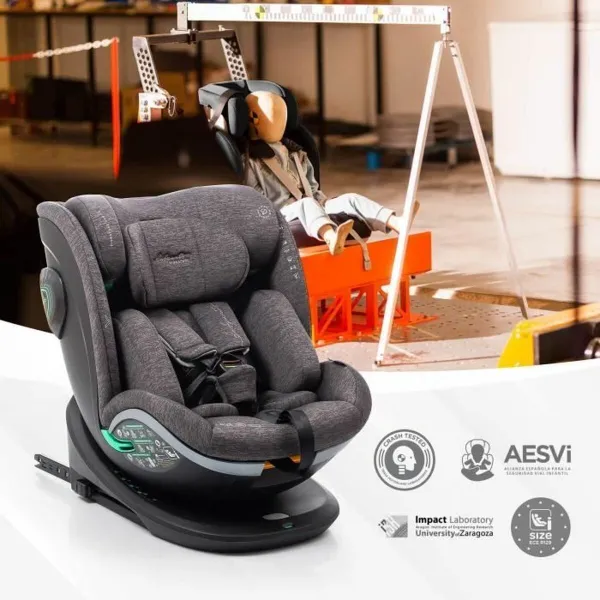 Car Chair Babyauto XPERTA GREY DOBBY Grey 0 (de 0 a 10 kilos) I (9 - 18 kg) II (15-25 kg) III (22 - 36 kg) Children's ECE R129