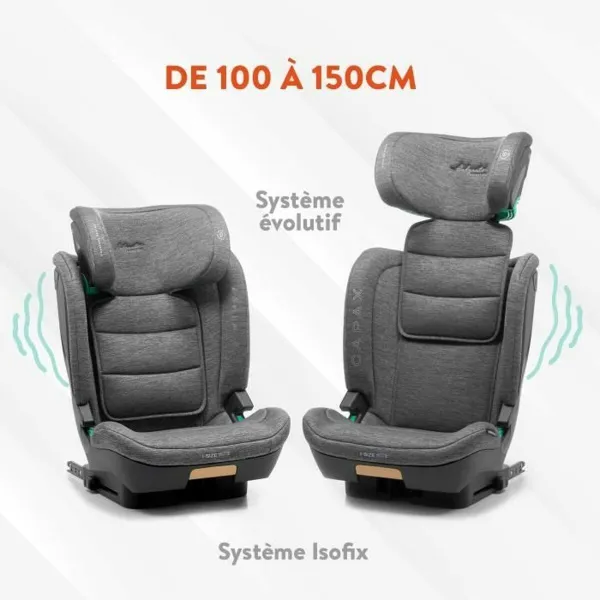 Automobilinė Kėdė Babyauto CAPAX BLACK LINE Juoda II (15-25 kg) III (22 - 36 kg) Vaikiškas ECE R129