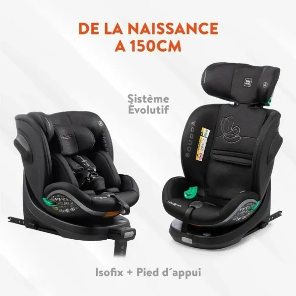 Auton Istuin Babyauto SCUDDA GREY DOBBY Harmaa 0 (de 0 a 10 kilos) 0+ (de 0 a 13 kilos) I (9 - 18 kg) II (15-25 kg) III (22 - 36