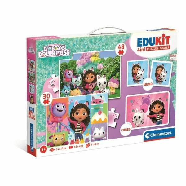 Interactive Toy for Babies Clementoni Edukit 4 en 1 Gabby y la casa mágica