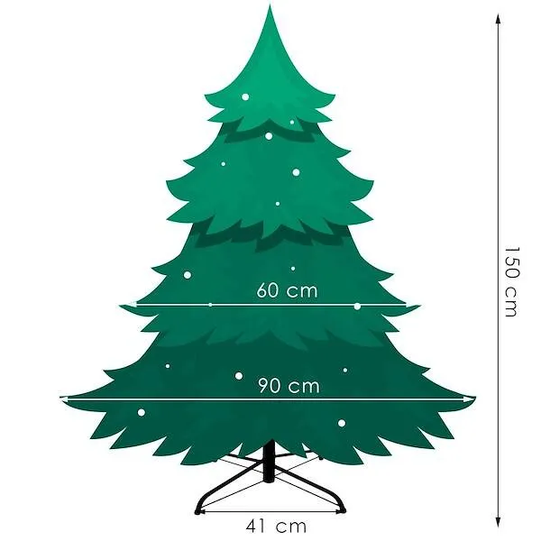 Ziemassvētku eglīte Springos CT0155 Springos 150cm