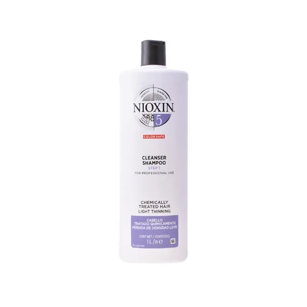 Nioxin System 5 Shampoo Volumizing Weak Fine Hair Chemically Treated Hair 1000ml