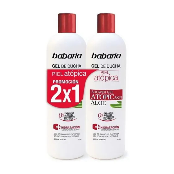 Babaria Shower Gel Atopic Skins 600ml Set 2 Pieces