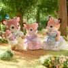 Figuuri, jossa liikkuvat raajat Sylvanian Families La familia Biche eläimet