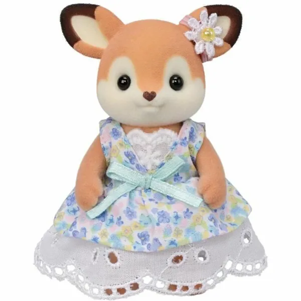 Figuuri, jossa liikkuvat raajat Sylvanian Families La familia Biche eläimet