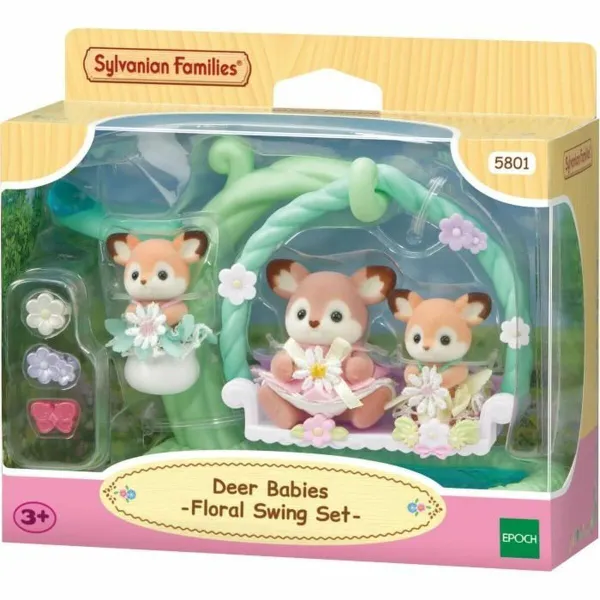 Сочлененная фигура Sylvanian Families Ciervo bebé y columpio Животные