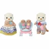 Figuuri, jossa liikkuvat raajat Sylvanian Families La familia de las nutrias marinas eläimet
