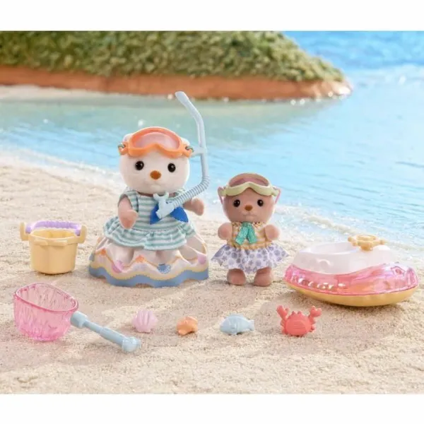 Jointed Figure Sylvanian Families Las hermanas nutrias marinas animals