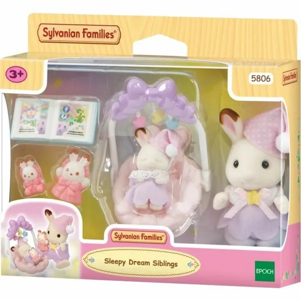 Jointed Figure Sylvanian Families Las hermanas conejitas de chocolate: hora de dormir Girl