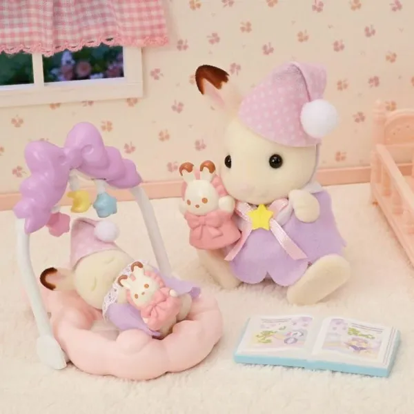Jointed Figure Sylvanian Families Las hermanas conejitas de chocolate: hora de dormir Girl