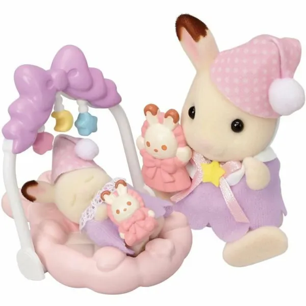 Jointed Figure Sylvanian Families Las hermanas conejitas de chocolate: hora de dormir Girl