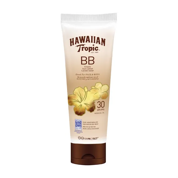 Hawaiian Tropic BB Cream Sun Lotion Face And Body Spf30 150ml