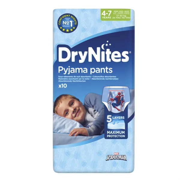 Drynites Pyjama Pants 4-7 Years 10 Units 