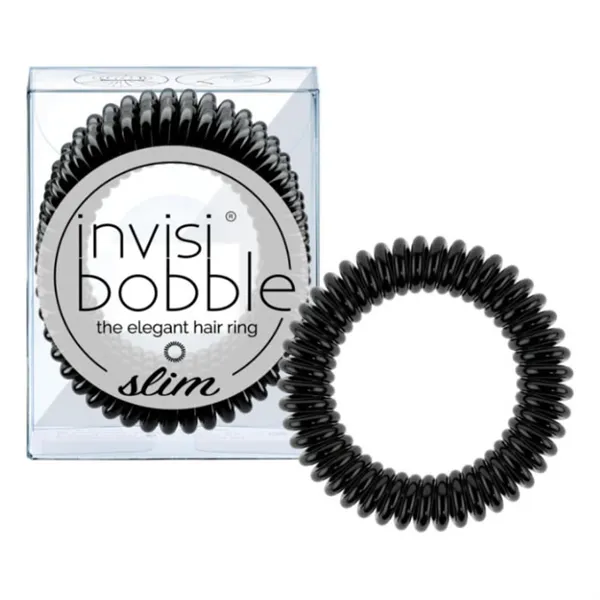 Invisibobble Hair Ring Slim Black 3 Pieces