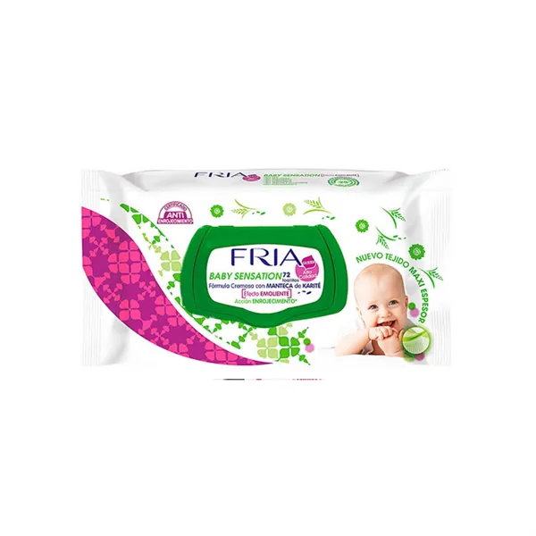 Fria Baby Sensation Emollient Wipes 72 Sheets