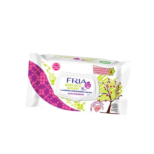 Fria Baby Eco Natural Soothing Wipes 80 Sheets