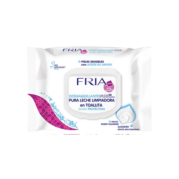 Fria Desmaquillantes Plus Calming Makeup Remover Wipes 20 Wipes