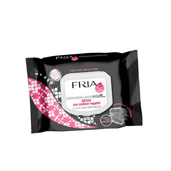 Fria Desmaquillantes Plus Detox Make-Up Remover Wipes 20 Wipes