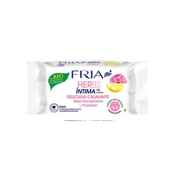 Fria Herbs Soothing Intimate Wipes pH 4.5 12 Wipes