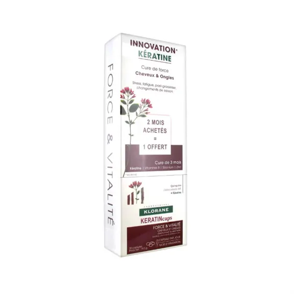 Klorane Keratin Hair Fortification 90 Capsules