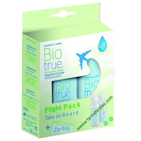 Biotrue Solucion Unica Flight Pack 2x60ml