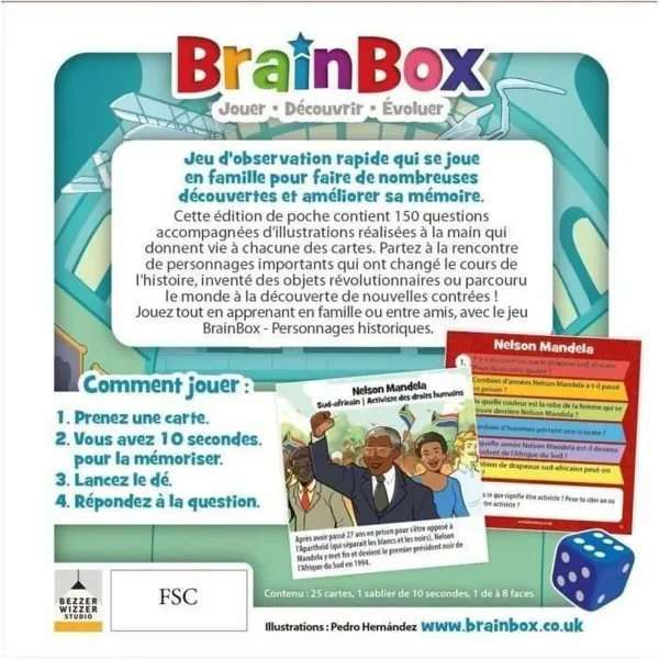 Edukacinis žaidimas Brainbox personnages historiques