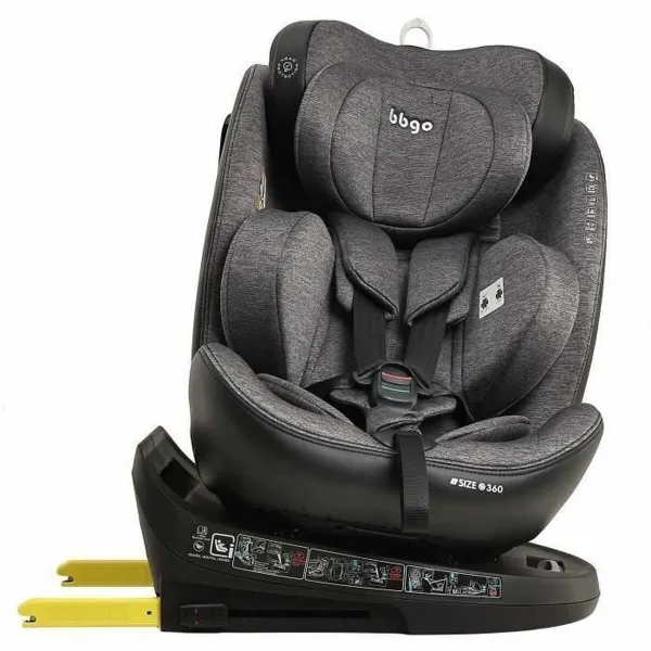 Auton Istuin BBGO Harmaa 0 (de 0 a 10 kilos) 0+ (de 0 a 13 kilos) I (9 - 18 kg) II (15-25 kg) III (22 - 36 kg) Lasten ECE R129