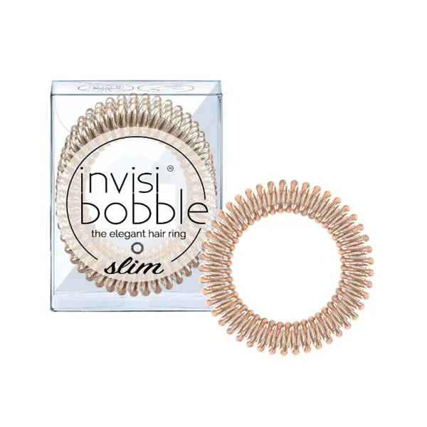 Invisibobble Hair Ring Slim Bronze Me Pretty 3 Pieces