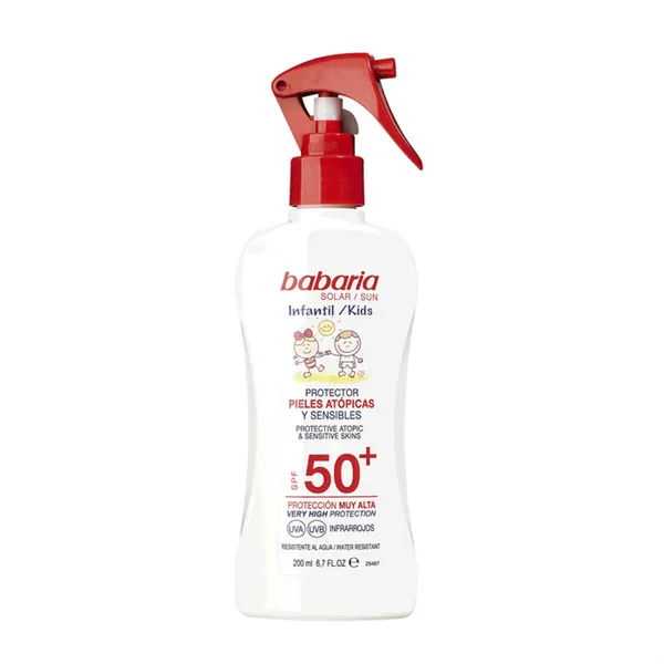 Babaria Sunscreen Spray For Children Atopic & Sensitive Skin Spf50+ 200ml