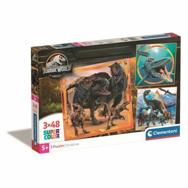 Puzle un domino komplekts Clementoni Jurassic World (3 gb.)