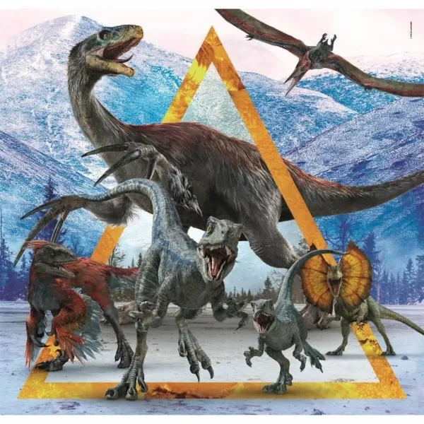 Puzle un domino komplekts Clementoni Jurassic World (3 gb.)