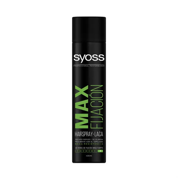 Syoss Hairspray Max Fijación Mega Resistance Spray 400ml