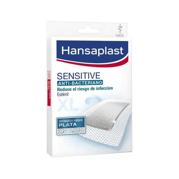 Hansaplast Med Sil Sensitive 5 Cm X 7,5 Cm 5 pcs