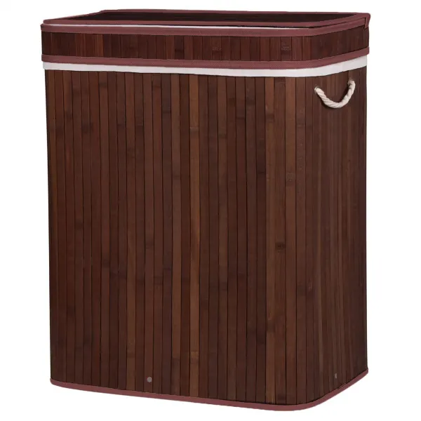 Bamboo laundry basket Springos HA0067 100l