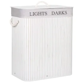 Bamboo laundry basket Springos HA0069 100l