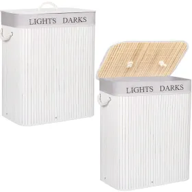 Bamboo laundry basket Springos HA0069 100l