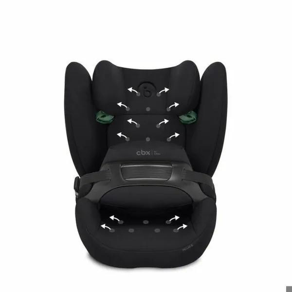 Auton Istuin Cybex Musta I (9 - 18 kg) II (15-25 kg) III (22 - 36 kg) Lasten ECE R129