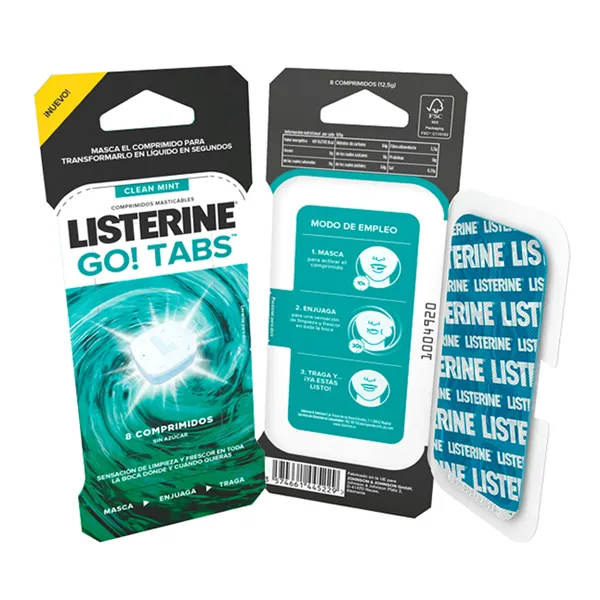 Enjuague Listerine Go Tabs