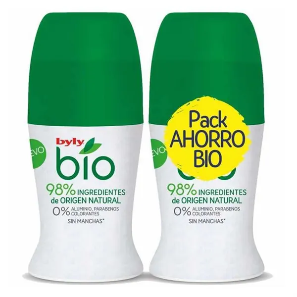 Byly Bio Deodorant Roll On 2x50ml